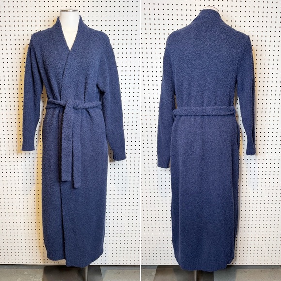 UGG | Cozy Navy Blue Bathrobe Women's Medium - Picture 1 of 7